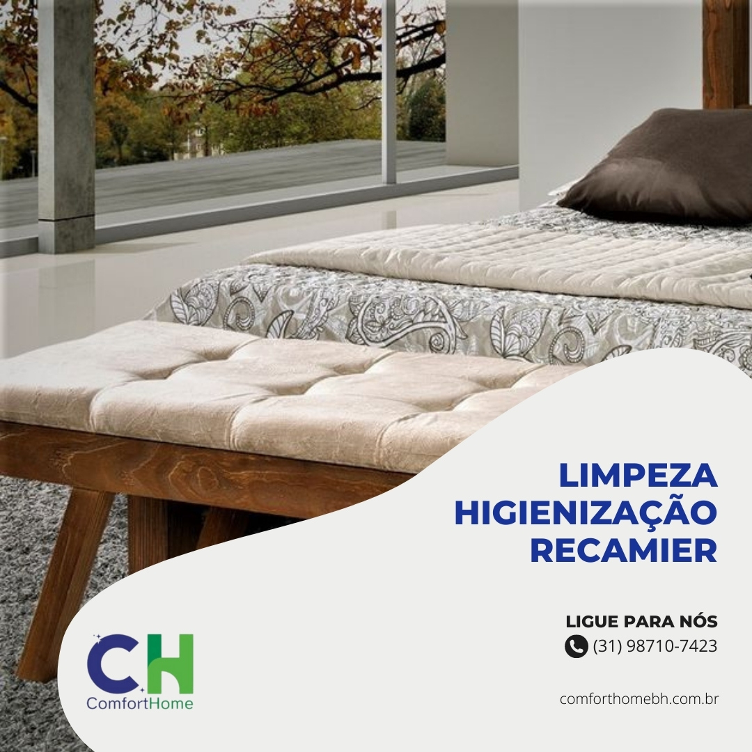 limpeza higienização Recamier