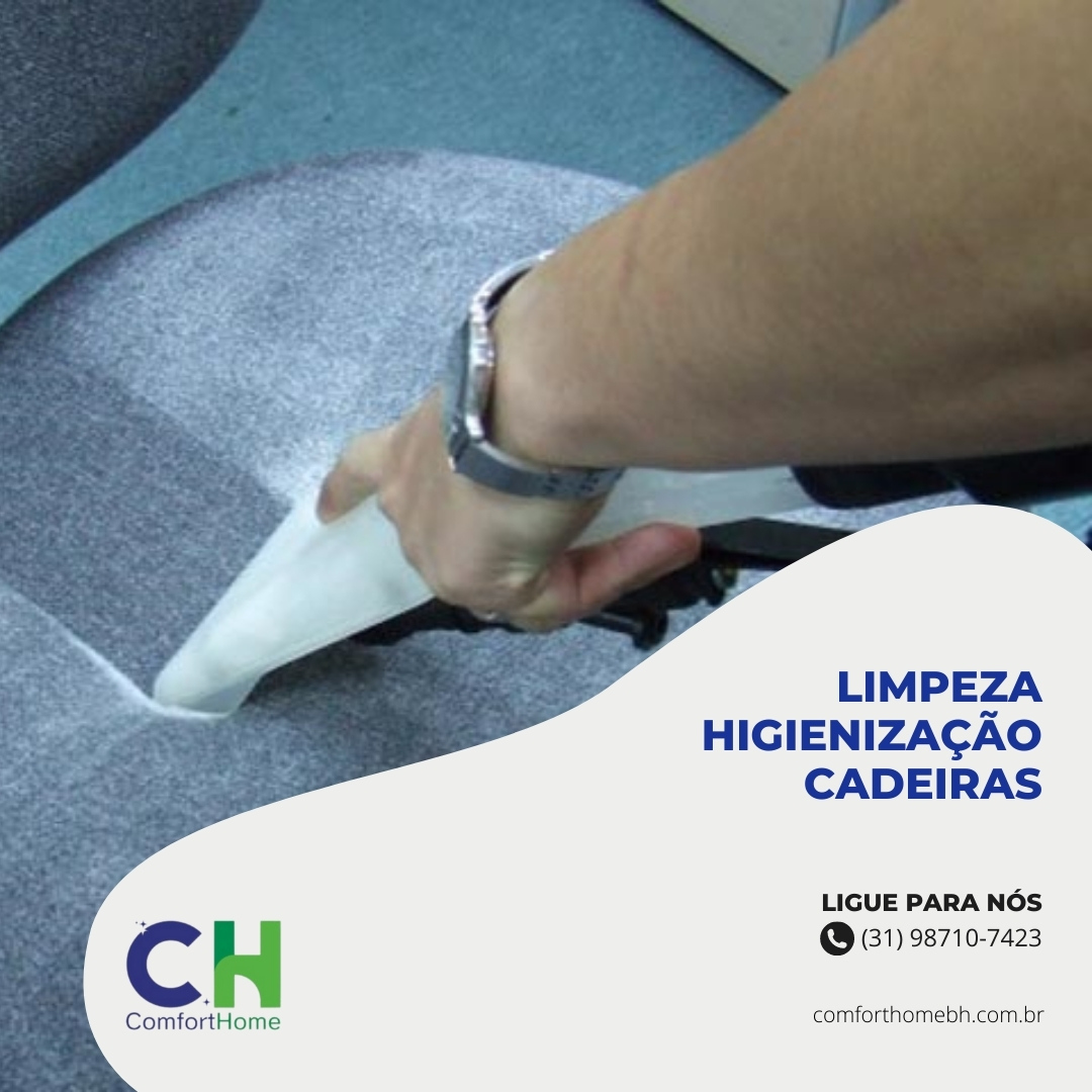 limpeza higienização cadeira