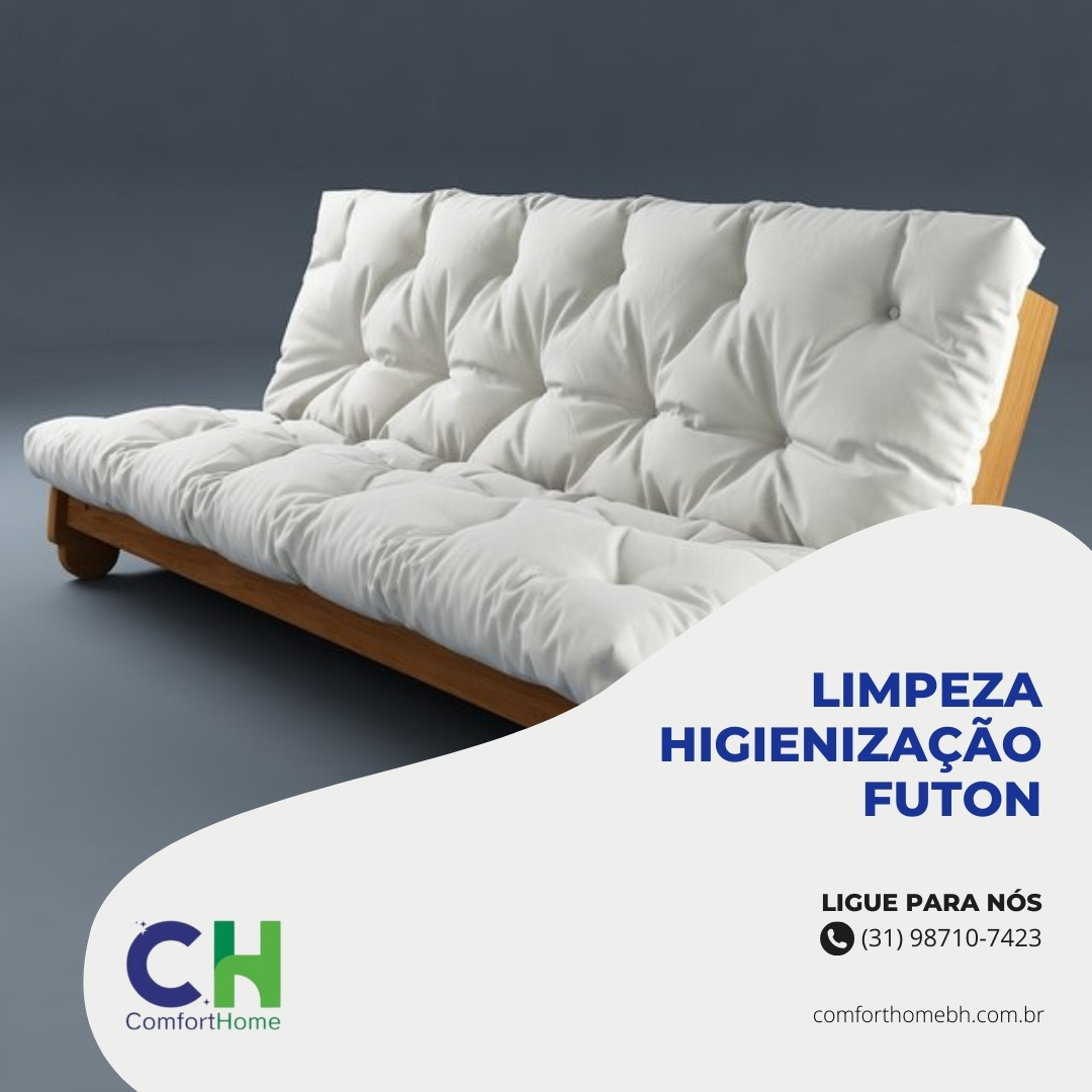 limpeza higienização futon