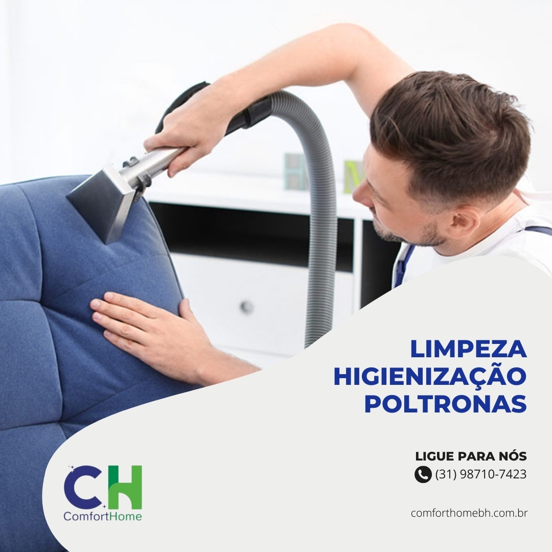 limpeza higienização poltronas