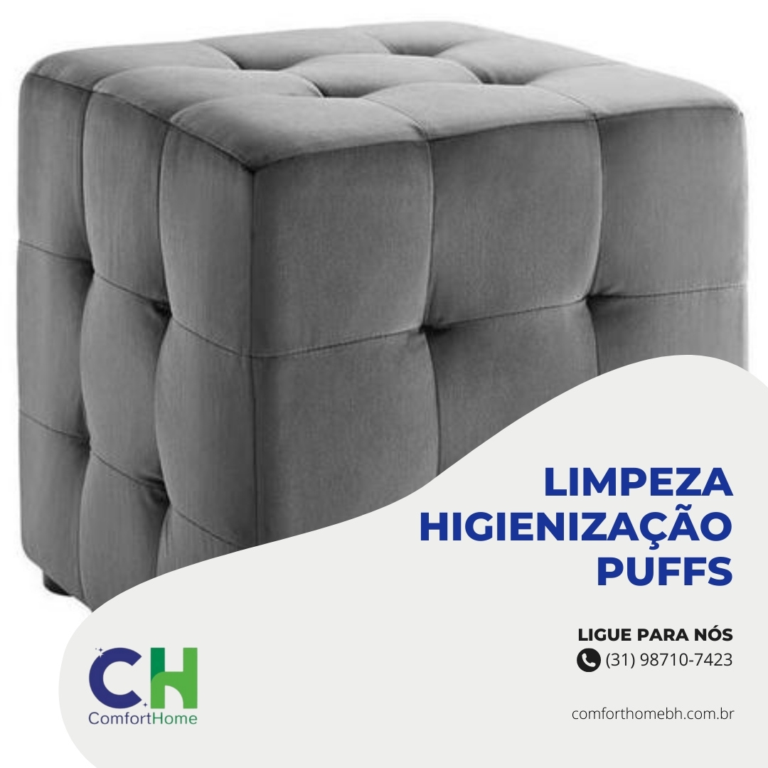 limpeza higienização puffs